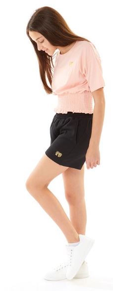 Catkin Girls Tee & Fleece Short set