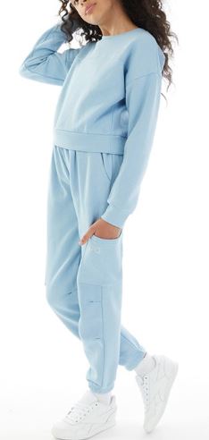 Clio Blue Girls Sweat and Joggers Set Tracksuit