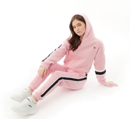 Dee Pink Girls Hoodie and Joggers Set Tracksuit