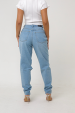 Jess Relaxed Mom Fit Ripped Denim Jeans