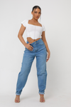 Mel Relaxed Mom Fit Denim Jeans