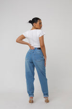 Mel Relaxed Mom Fit Denim Jeans